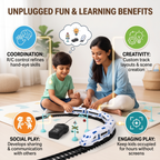Vande Bharat Bullet Train Set – Railway Track Set with Remote Control RC & DIY Track Layouts