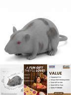 Interactive Stunt Mouse Toy – Remote Control Wall-Climbing Vehicle with 360° Spins & Glowing LED Eyes