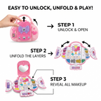 Fairy Makeup Case for Kids – Washable Makeup Kit with Mirror & Applicators