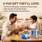 Shin-Chan Interactive Space Rover Toy – 3D Disco Lights, Music & Bump 'N' Go Action (Age 3+)