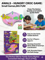 Hungry Croc Game – Small Games Big Fun! 2-Player Quick Reflex Crocodile Feeding Game | Ages 3+