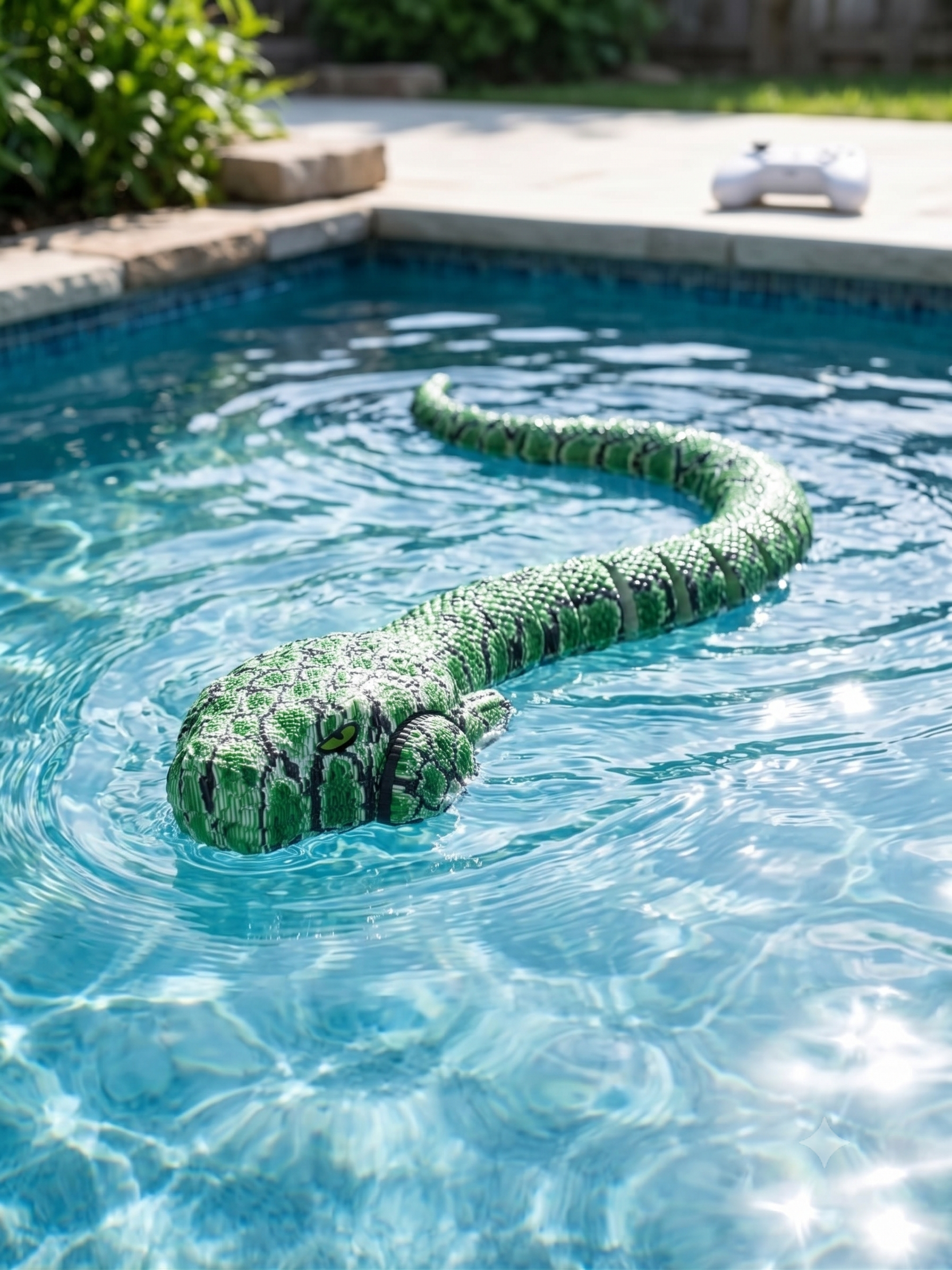 Amphibious Remote Control Python Snake Toy (2.4 GHz)