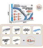 Vande Bharat Bullet Train Set – 43 Piece Railway Track Set with RGB Lights, Auto Diverter & DIY Track Layouts