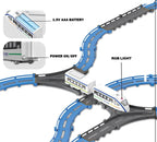 Vande Bharat Bullet Train Set – 43 Piece Railway Track Set with RGB Lights, Auto Diverter & DIY Track Layouts