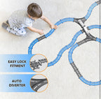 Vande Bharat Bullet Train Set – 43 Piece Railway Track Set with RGB Lights, Auto Diverter & DIY Track Layouts