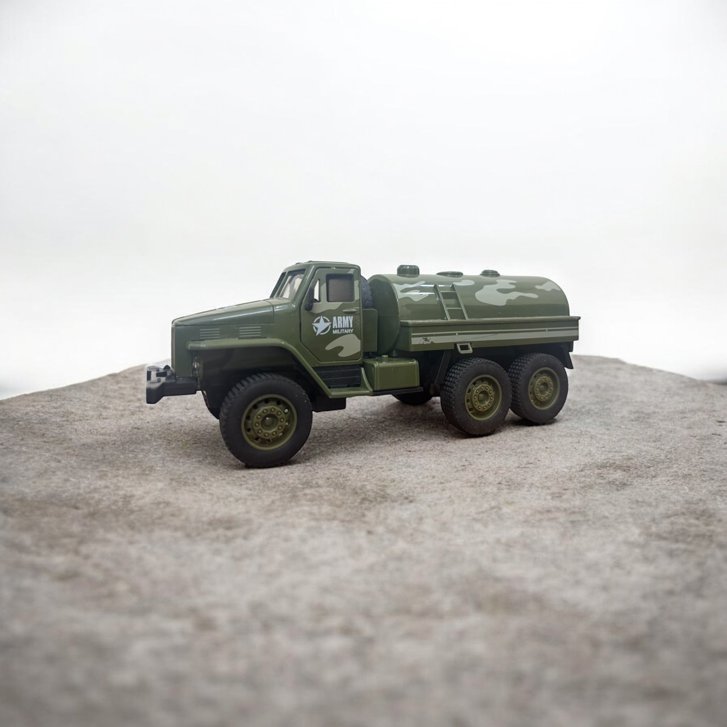 Army Military Camouflage Die-Cast Truck Set – Friction Powered simulation Model Vehicles (Set of 4)