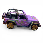 Remote Control Jeep Wrangler Style SUV – Holographic Purple RC Off-Road Car with Controller