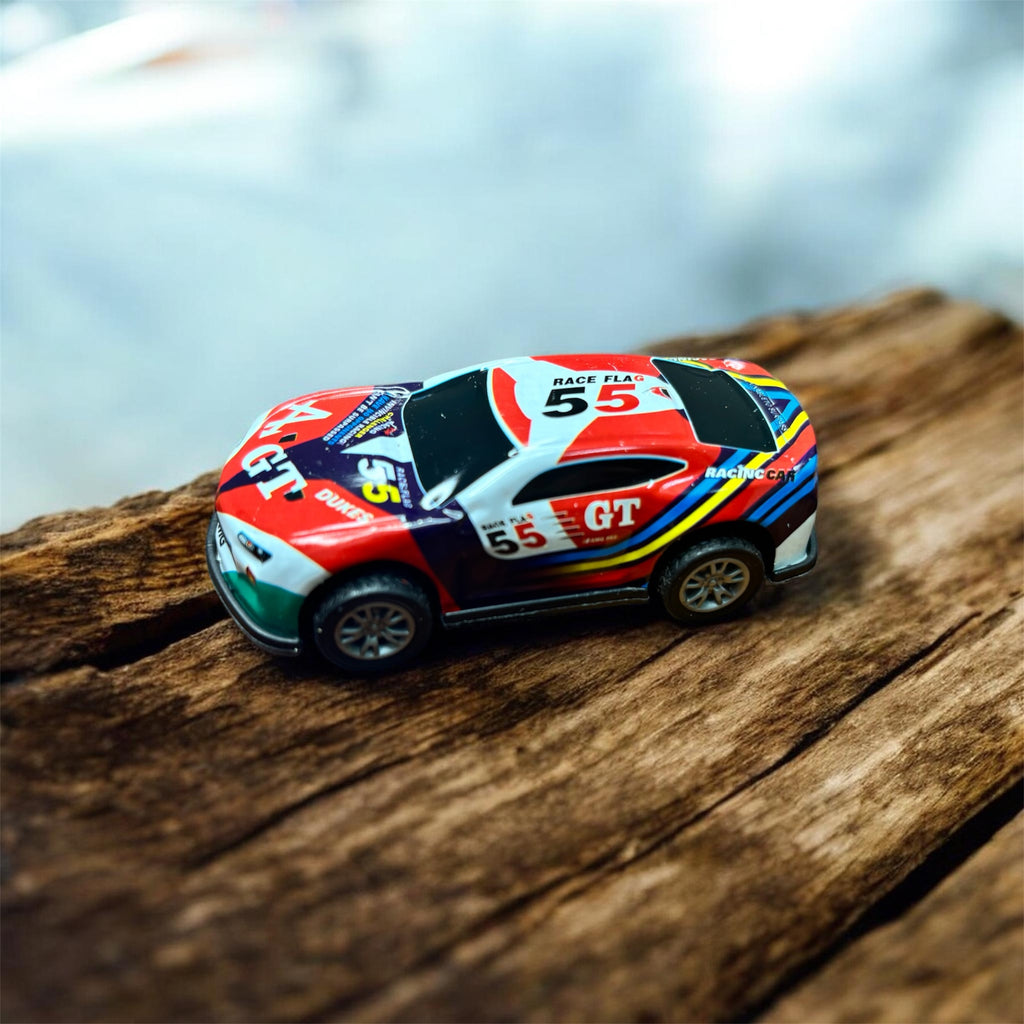 Mini Racing Cars Set – Pack of 12 Pull-Back Die-Cast Style Race Cars with Colourful Livery