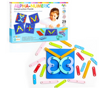Ekta Alpha-Numeric Construction Puzzle – 29 Piece Build A to Z & 1 to 9 Montessori Learning Set | Ages 3+