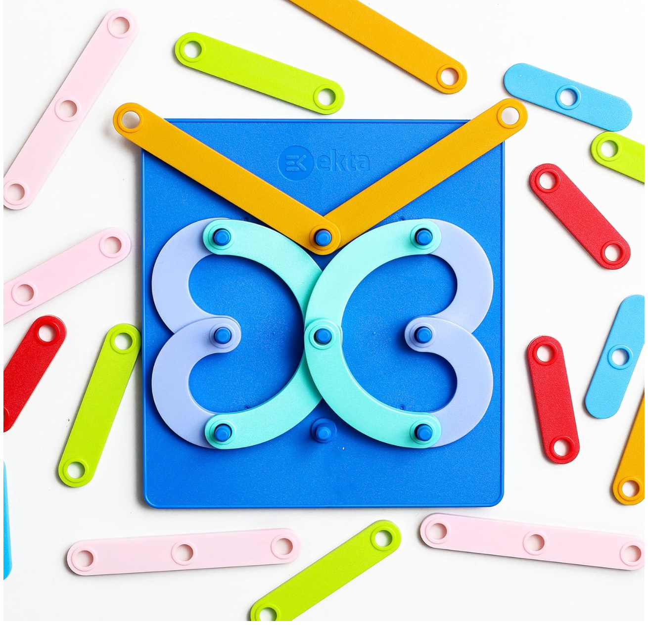 Ekta Alpha-Numeric Construction Puzzle – 29 Piece Build A to Z & 1 to 9 Montessori Learning Set | Ages 3+