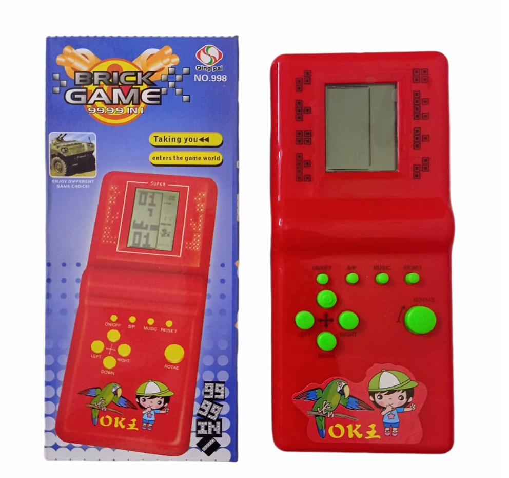 Brick Game for Kids. 9999 in 1 Handheld Video Game. Video Game for Birthday Return Gift, Rakshabandhan Gift. (Colour May Vary)