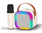 Kids Karaoke Speaker with Wireless Microphone | Voice Changer Toy with Multiple Sound Effects | Portable Music Speaker with LED Lights | Singing & Pretend Play Toy for Children