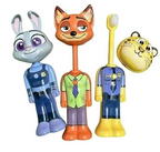 Extendable Character Toothbrush for Kids – Pop-Up Standable Manual Toothbrush with Protective Animal Cap, Extra-Soft Bristles for Travel & Everyday Brushing (Pack of 3)
