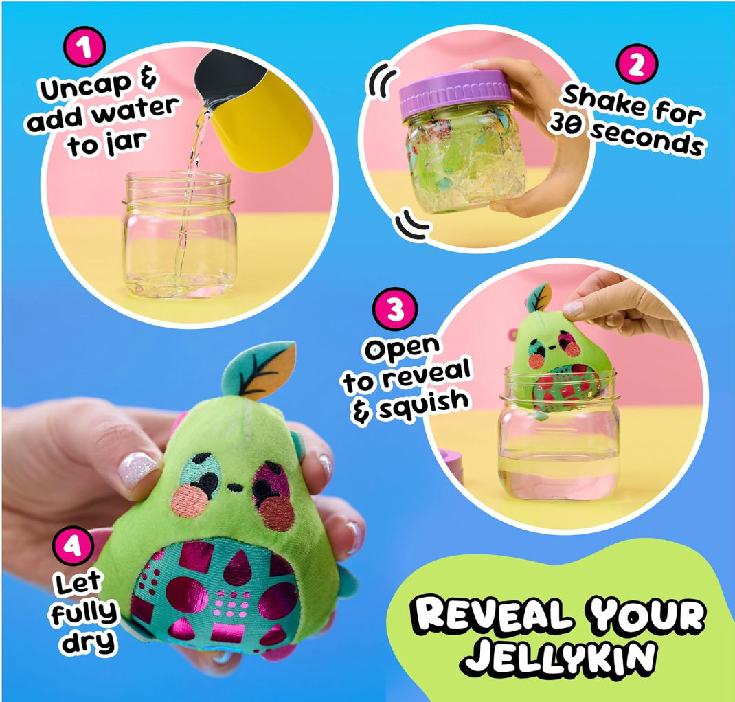 Magic Jellykins 3" Water Activated Surprise Toy, One of 20 Styles Unbox