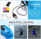 New Age RC Flying Helicopter for Kids | Hand Gravity Sensor, Auto Safety Sensor, USB Rechargeable, Bright LED Lights | Up-Down Movement only I Indoor Toy | Age 4+ Years (Blue)