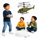 Beso Remote Control Helicopter for Kids – Rechargeable Flying Toy with Gravity Sensor & LED Lights