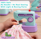 Mini Home Appliance Set for Kids – Washing Machine, Sewing Machine, Iron & Hair Dryer Pretend Play Toys