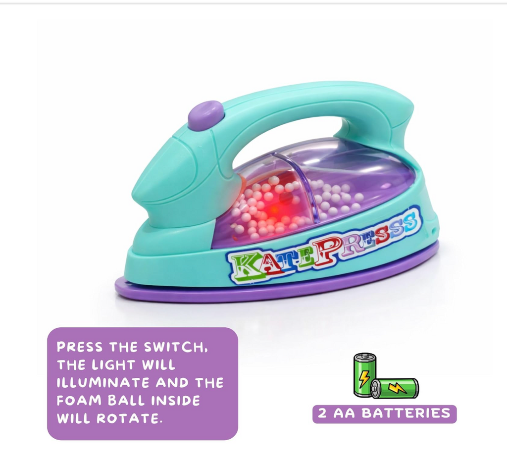 Mini Home Appliance Set for Kids – Washing Machine, Sewing Machine, Iron & Hair Dryer Pretend Play Toys