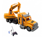 RC Crane Excavator Truck - Side View