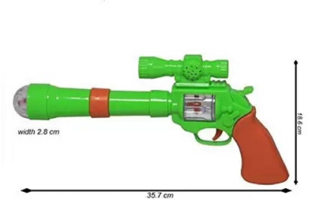 Musical Gun Toy - Detail View