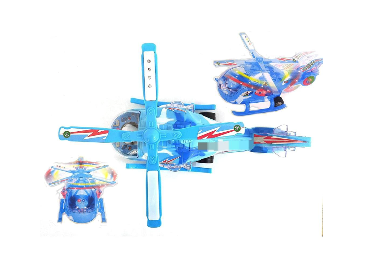 Battery Operated Helicopter Airplane - Side View