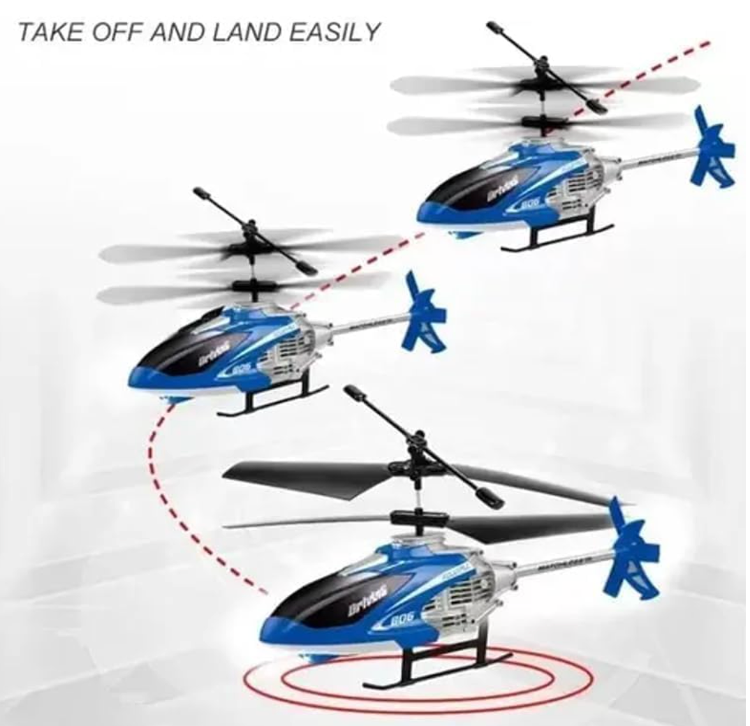 Velocity Mini RC Helicopter - Side View