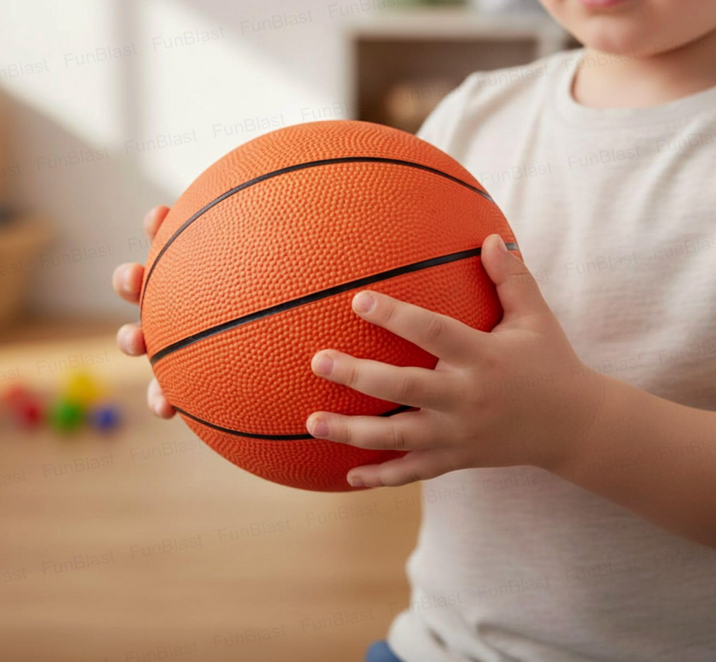 Basketball - Wall Mount Adjustable Basket Ball Kit for Kids, Basketball Hoop for Boys & Girls, Indoor and Outdoor Games