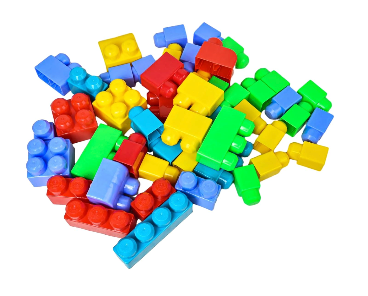 Kids Builder Set-2, Educational Building Blocks, Easy to Hold and Assemble, with Storage Bag, Age 3+ Year