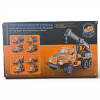 Vehicle Construction Team City Engineering Truck Set – 4 Piece Die-Cast Style with Lights, Sounds & Opening Doors