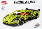 BG Come Alive Building Block Supercar – 439 Piece Pull-Back Technic Style Sports Car with Opening Hood & Doors | Model 60012