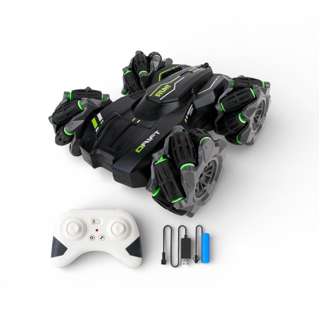 Master the Drift: 4WD Extreme Stunt & Mecanum Wheel RC Car