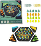 Puzzle Geometry Chess – Multiplayer Territory Strategy Board Game | Chain Chess for 2–4 Players | Ages 6+