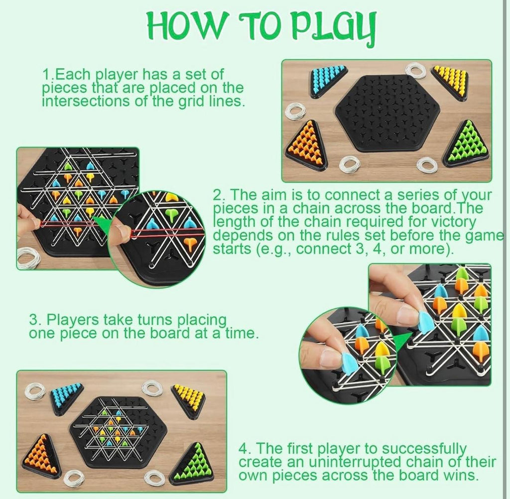 Puzzle Geometry Chess – Multiplayer Territory Strategy Board Game | Chain Chess for 2–4 Players | Ages 6+