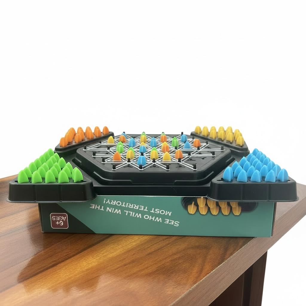 Puzzle Geometry Chess – Multiplayer Territory Strategy Board Game | Chain Chess for 2–4 Players | Ages 6+