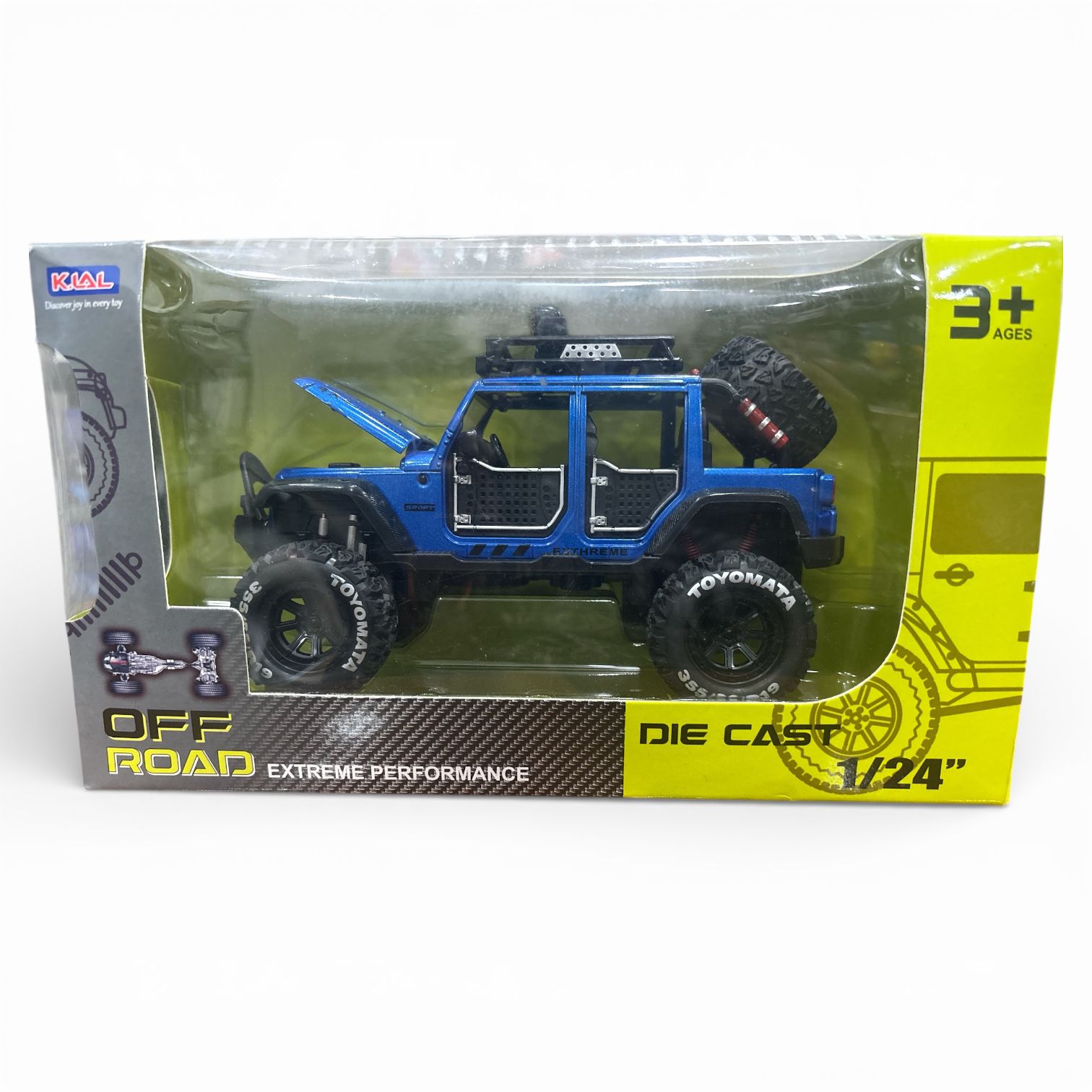 Conquer Any Terrain: 1/24 Die-Cast Extreme Off-Road Jeep