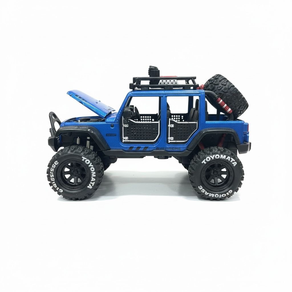 Conquer Any Terrain: 1/24 Die-Cast Extreme Off-Road Jeep