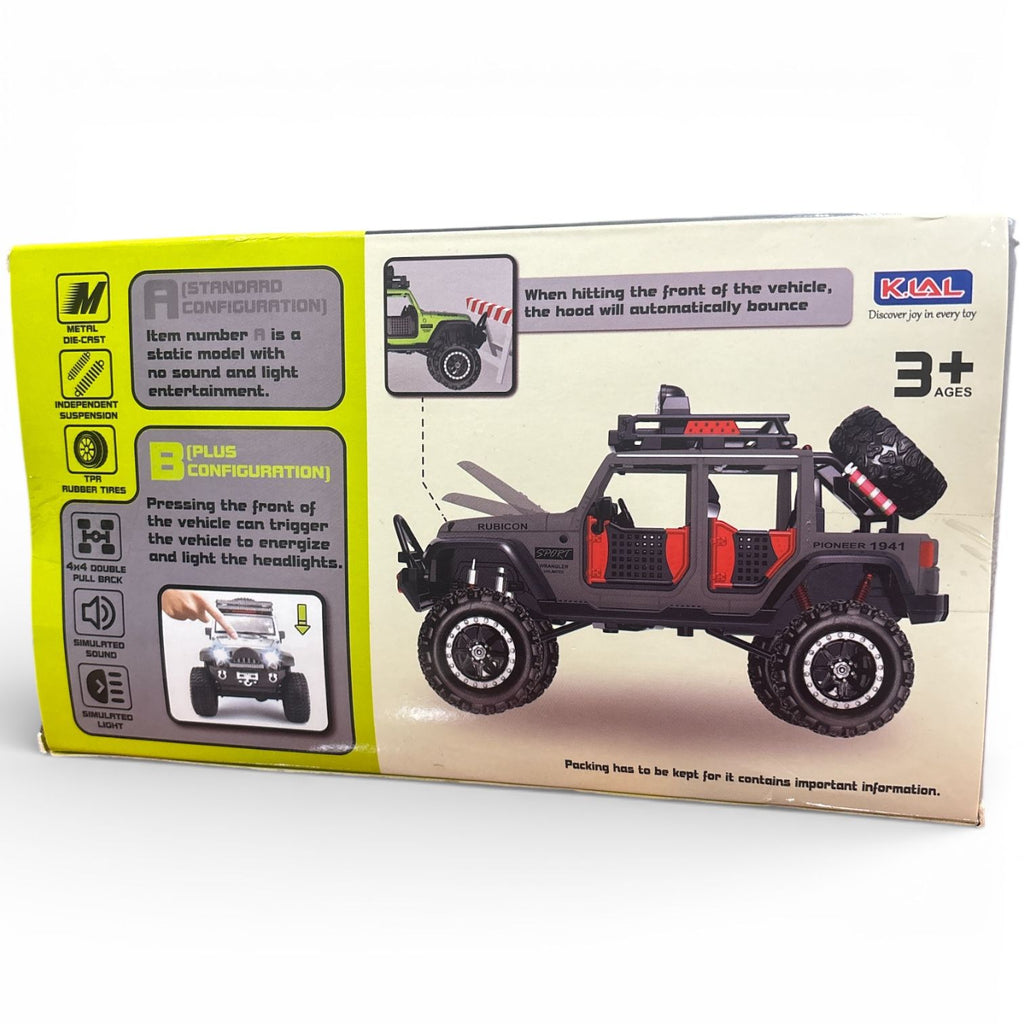 Conquer Any Terrain: 1/24 Die-Cast Extreme Off-Road Jeep