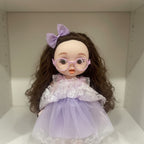 12 Inch Cute Fashion Doll for Girls with Glasses & Long Curly Hair – Princess Dress Doll Toy (Multiple Color Variants Available)