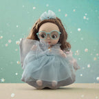 12 Inch Cute Fashion Doll for Girls with Glasses & Long Curly Hair – Princess Dress Doll Toy (Multiple Color Variants Available)