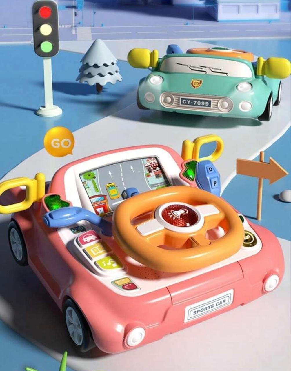 Kids Musical Steering Wheel Toy – Interactive Driving Simulator