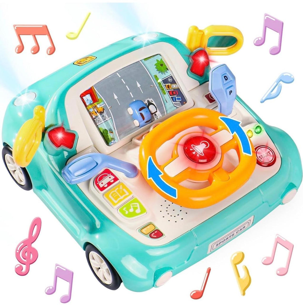 Kids Musical Steering Wheel Toy – Interactive Driving Simulator