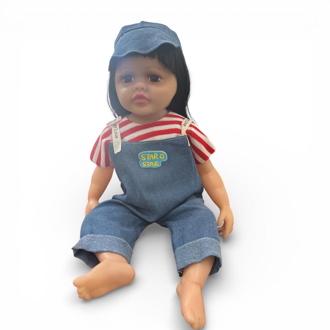 Meet Your New Best Friend: Star Star Denim Overalls Baby Doll