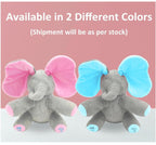 Peekaboo Singing Elephant Plush Toy with Moving Ears