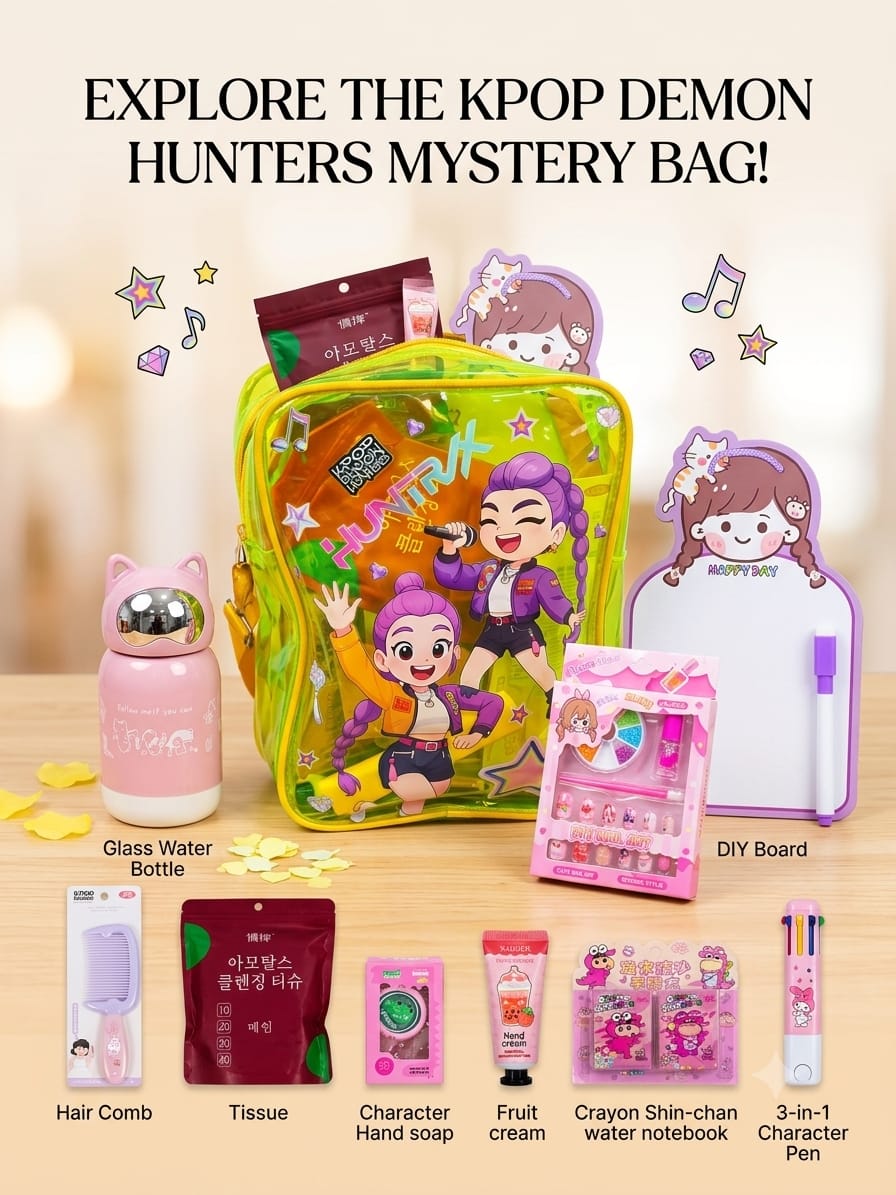 K-Pop Demon Hunters Inspired Mystery Bag – Surprise Gift Set for Kids & Teens