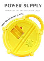 Interactive Musical Flash Drum Toy for Toddlers – 360° Light-Up Beats with Drumsticks