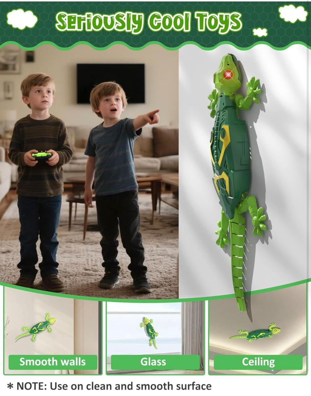 RC Robotic Lizard – Realistic Walking Reptile with Glowing Eyes & Remote Control