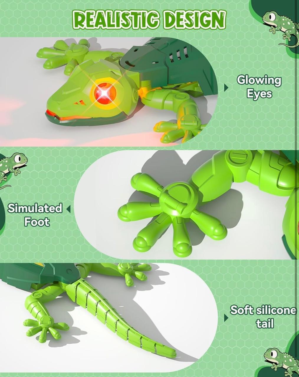 RC Robotic Lizard – Realistic Walking Reptile with Glowing Eyes & Remote Control