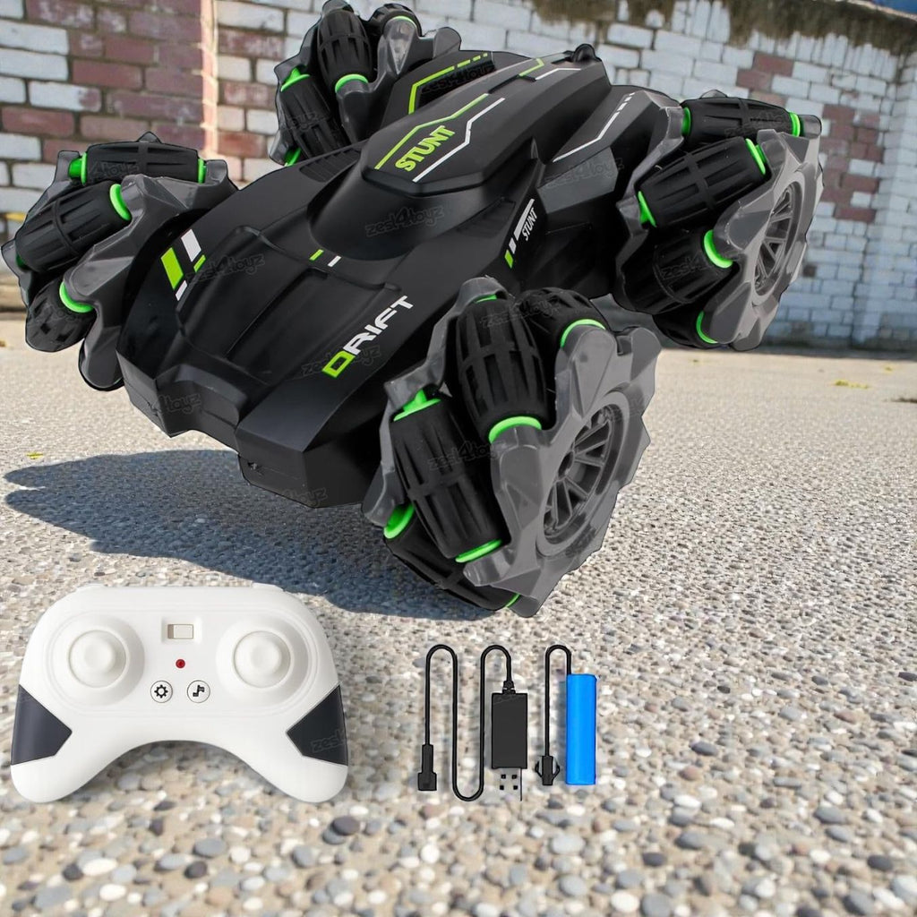Master the Drift: 4WD Extreme Stunt & Mecanum Wheel RC Car