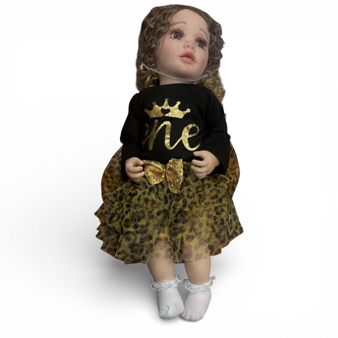 Royal Wild One: Boutique Leopard Print Baby Doll