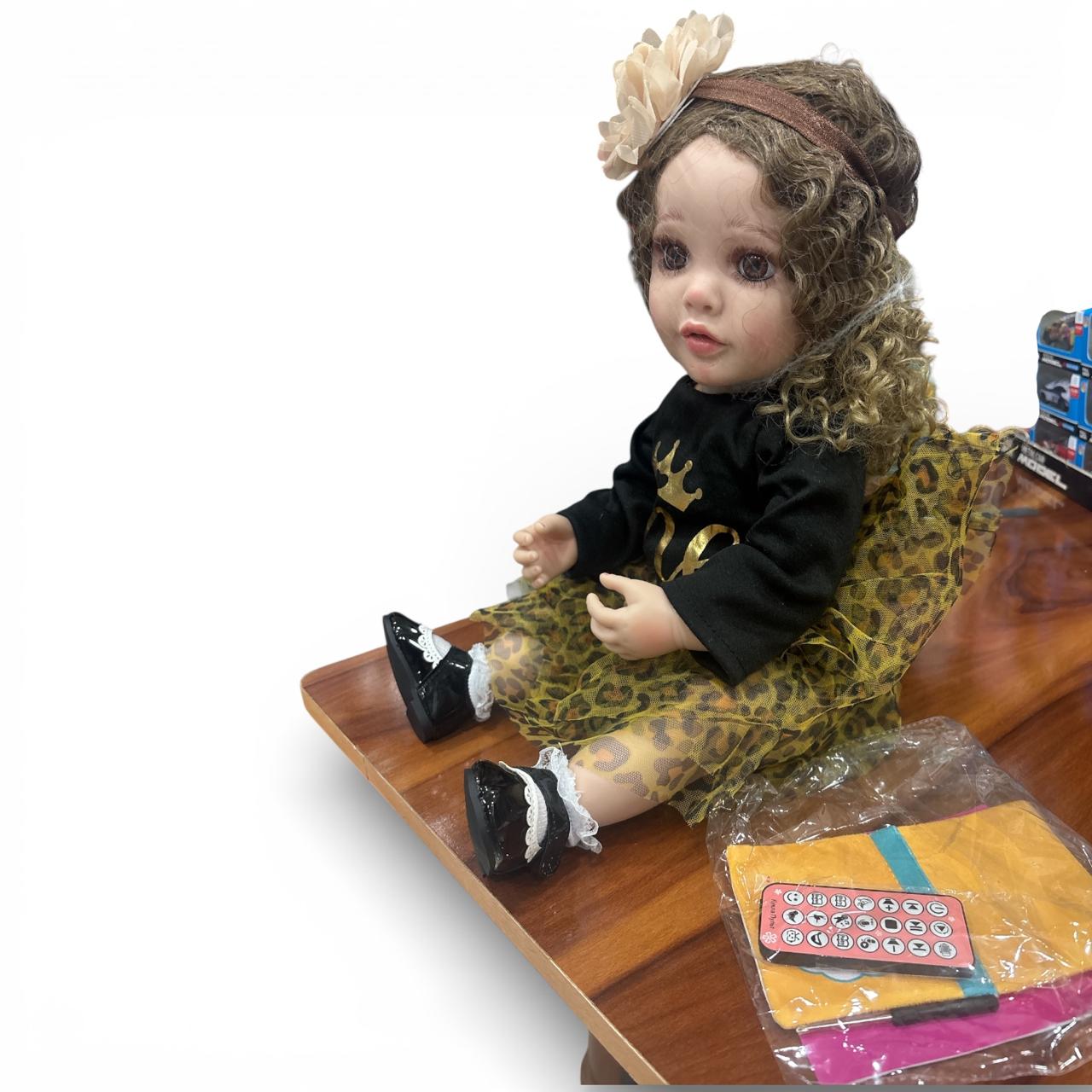 Royal Wild One: Boutique Leopard Print Baby Doll